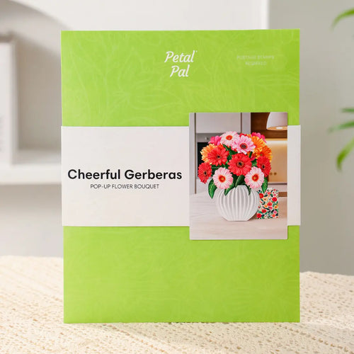 Bouquet pop-up gerberas joyeux