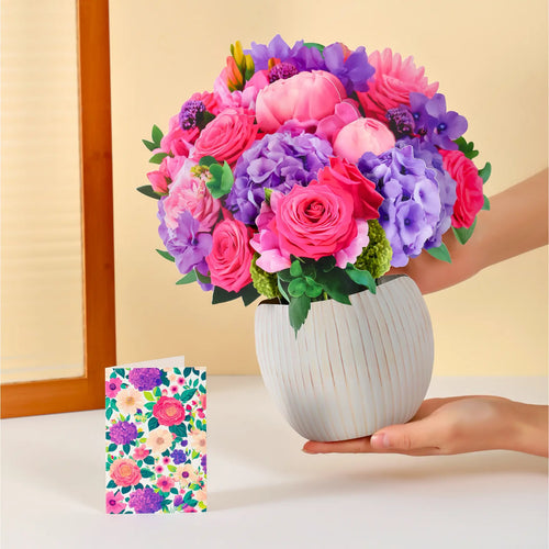 Bouquet pop-up fantasy fuchsia
