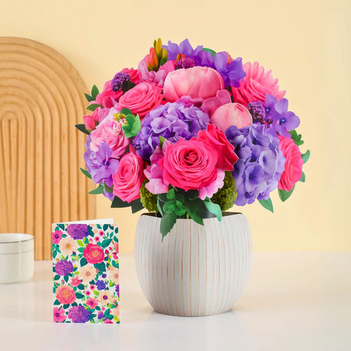 Bouquet pop-up fantasy fuchsia