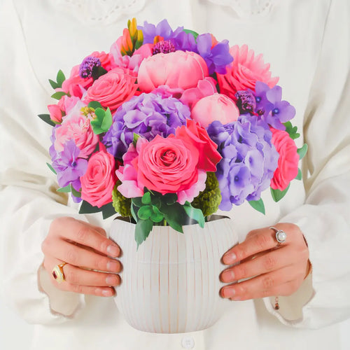 Bouquet pop-up fantasy fuchsia