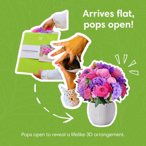 Bouquet pop-up fantasy fuchsia