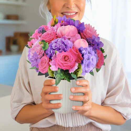 Bouquet pop-up fantasy fuchsia