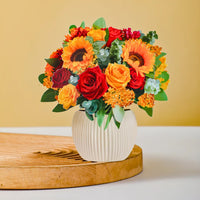 Mini-Golden-Harvest-small-paper-pop-up-bouquet-of-roses-and-sunflowers-—-PetalPal