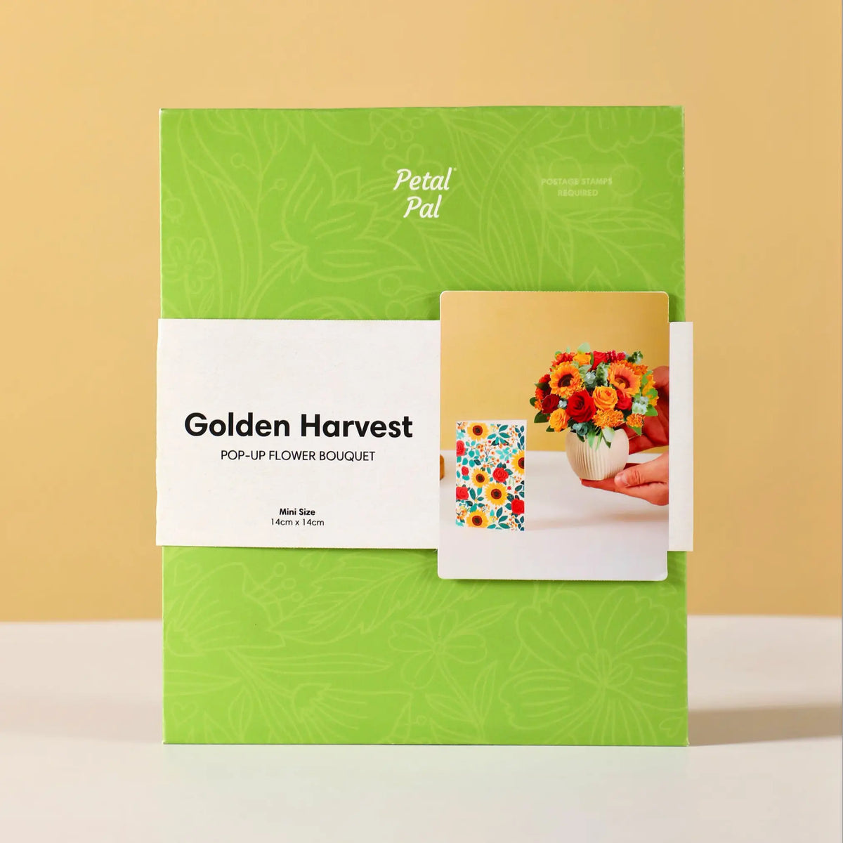Mini-Golden-Harvest-small-paper-pop-up-bouquet-of-roses-and-sunflowers-—-PetalPal