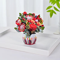 Mini-Kirribilli-Sunset-small-Australian-native-paper-pop-up-bouquet-—-PetalPal