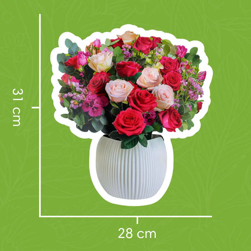 Bouquet pop-up Radiance rose