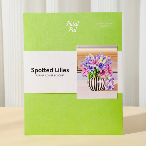 Bouquet pop-up liles tachetées