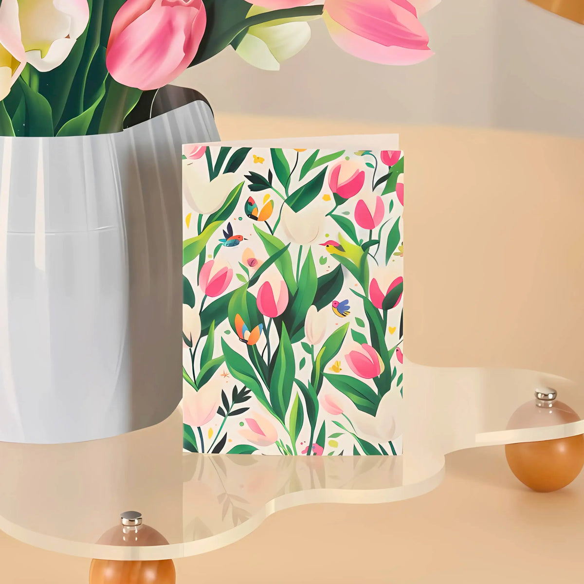 Tulip-Kisses-paper-pop-up-bouquet-of-pink-and-cream-tulips-—-PetalPal