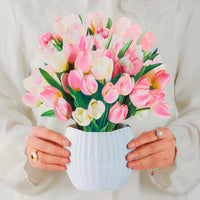 Tulip-Kisses-paper-pop-up-bouquet-of-pink-and-cream-tulips-—-PetalPal